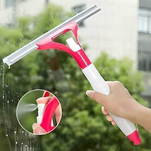 GlassGleam Pro – 3-in-1 Water Spray Wiper Tool