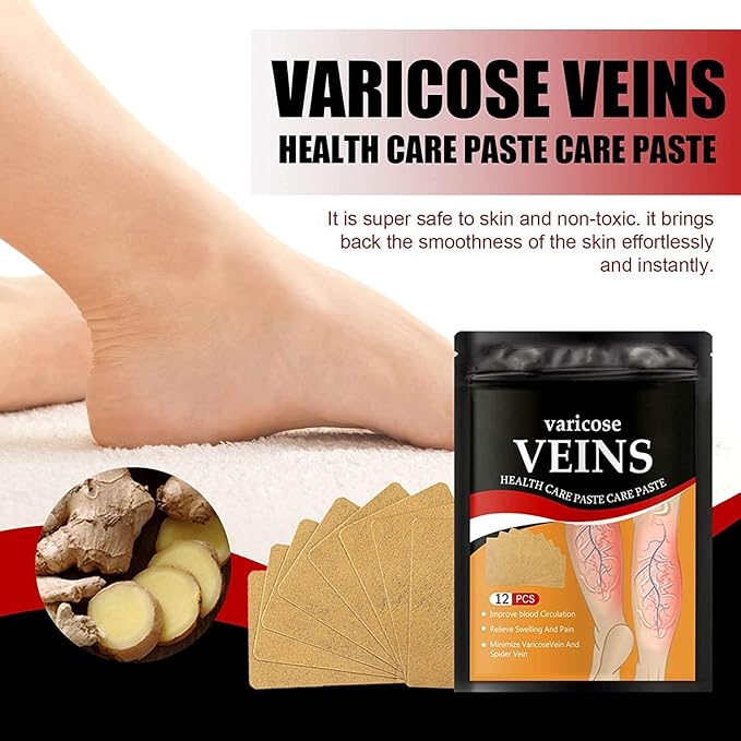 VeinRelief™ Herbal Therapy Patches Pack of 12 Pcs