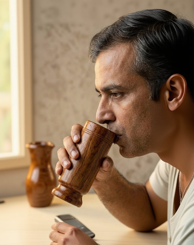 🌿 Ayurvedic Wooden Glass™ With FREE BONUS EBOOK INCLUDED