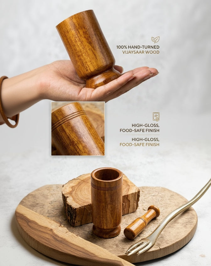 🌿 Ayurvedic Wooden Glass™ With FREE BONUS EBOOK INCLUDED