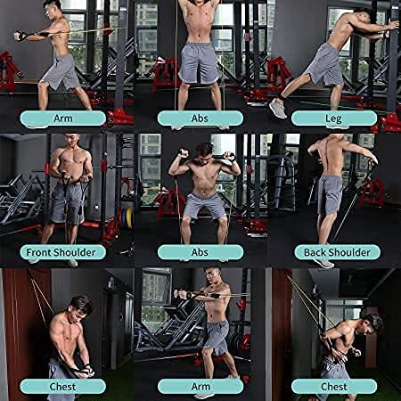 FlexForce Pro Resistance Band Set — 5-Band Stackable Kit (Up to 110 Lbs / 50 Kg) Premium Training Tubes for Home Gym, Yoga, Stretching, Physiotherapy & Full-Body Toning — For Men & Women